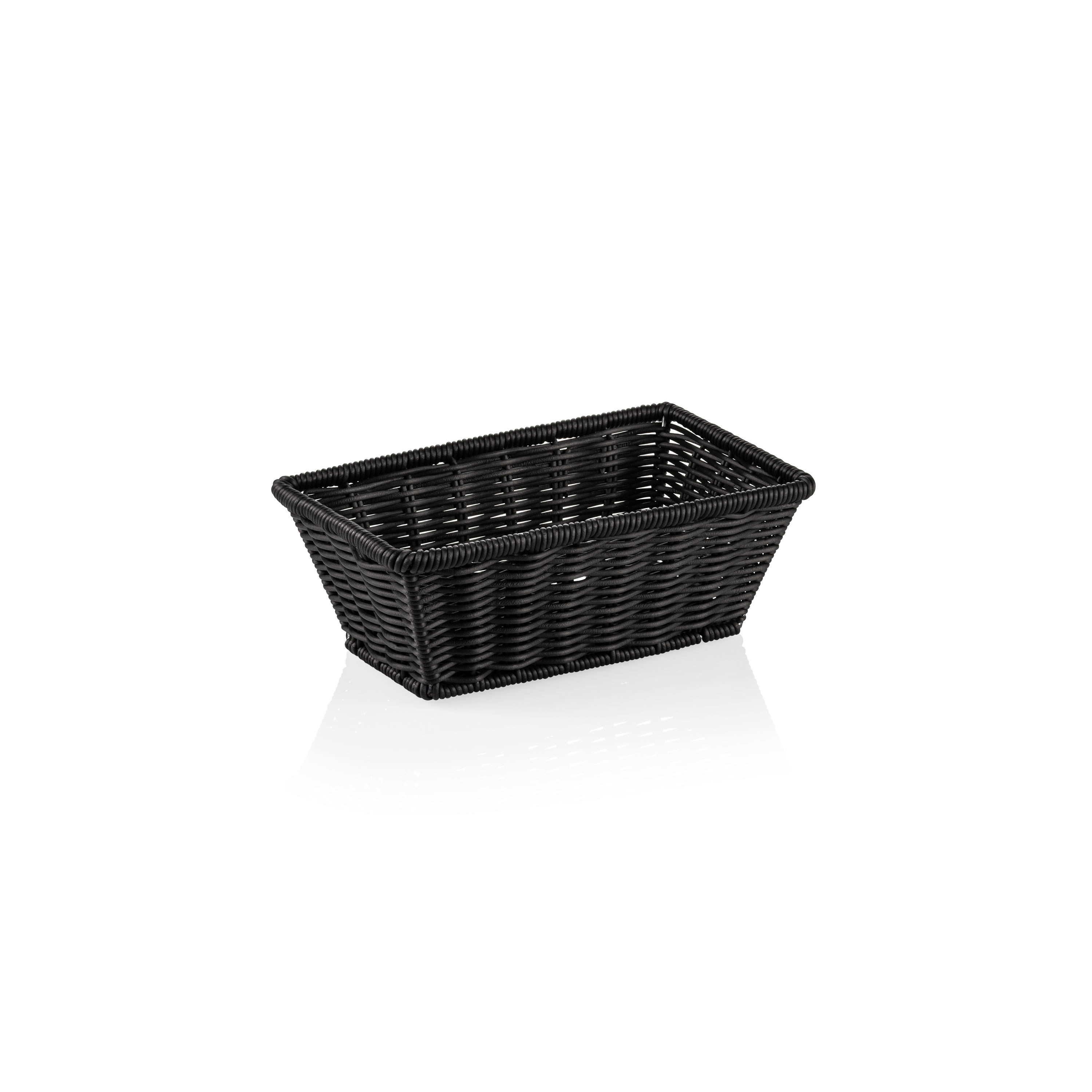WAS GN Korb 1/4 WEAVER PRO GN Körbe, schwarz, Polypropylen, Chromnickelstahl 18/