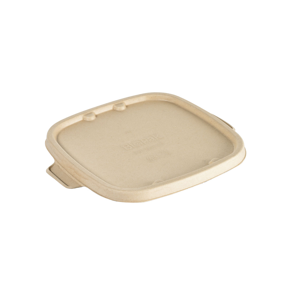Duni Bagasse-Deckel Bowl CUBE SQUARE 900/1200ml 219 x 185 x 11 mm