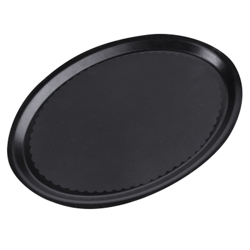 Contacto Tablett, Glasfaser Polyester oval, rutschfest 29 x 21 cm,