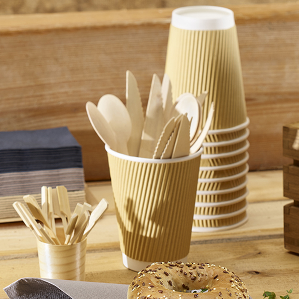 Papstar Löffel, Holz "pure" 15,7 cm