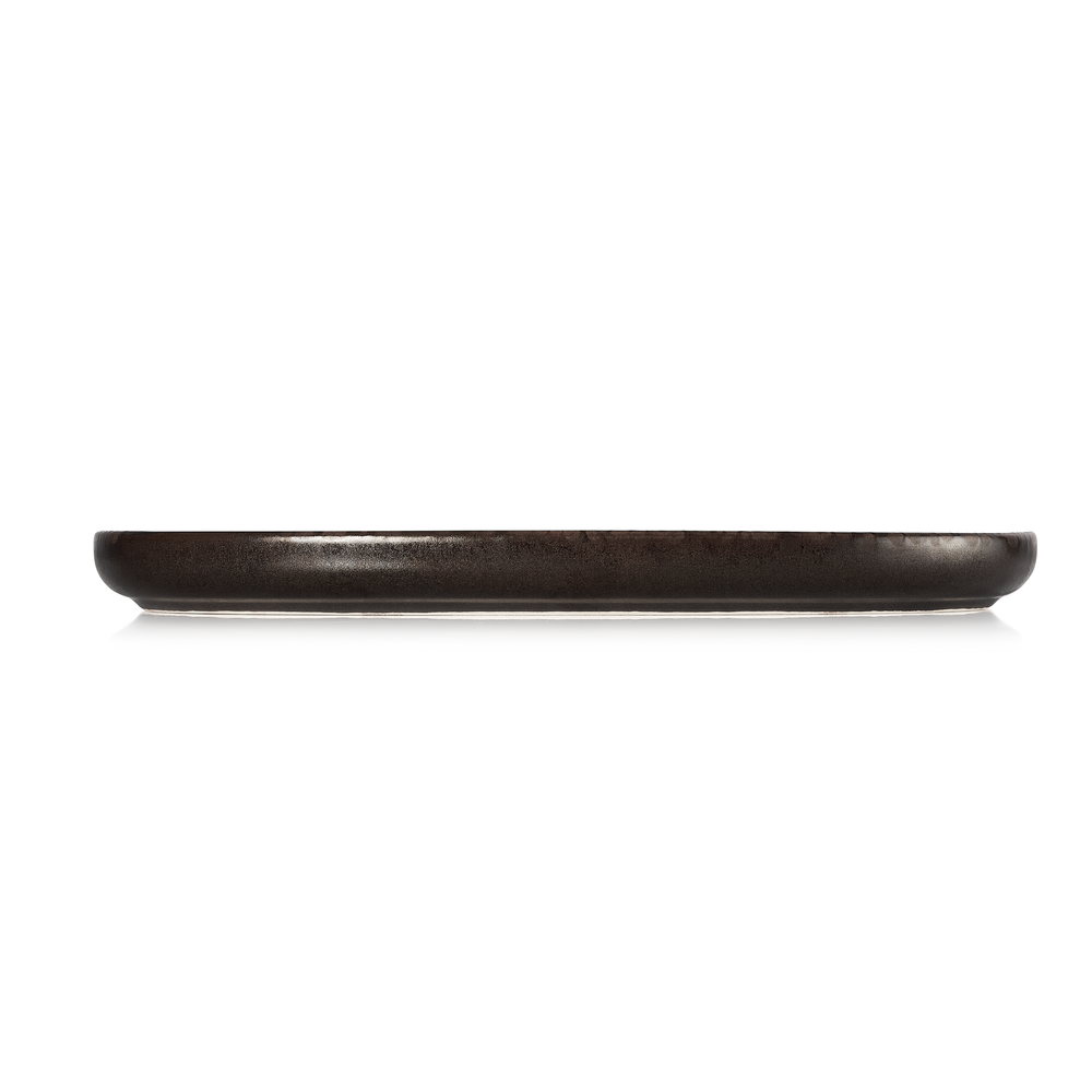 WAS Platte ROCKZZERO, 33 x 23 cm, Set á 4 Stück, metallic brown, Steinzeug