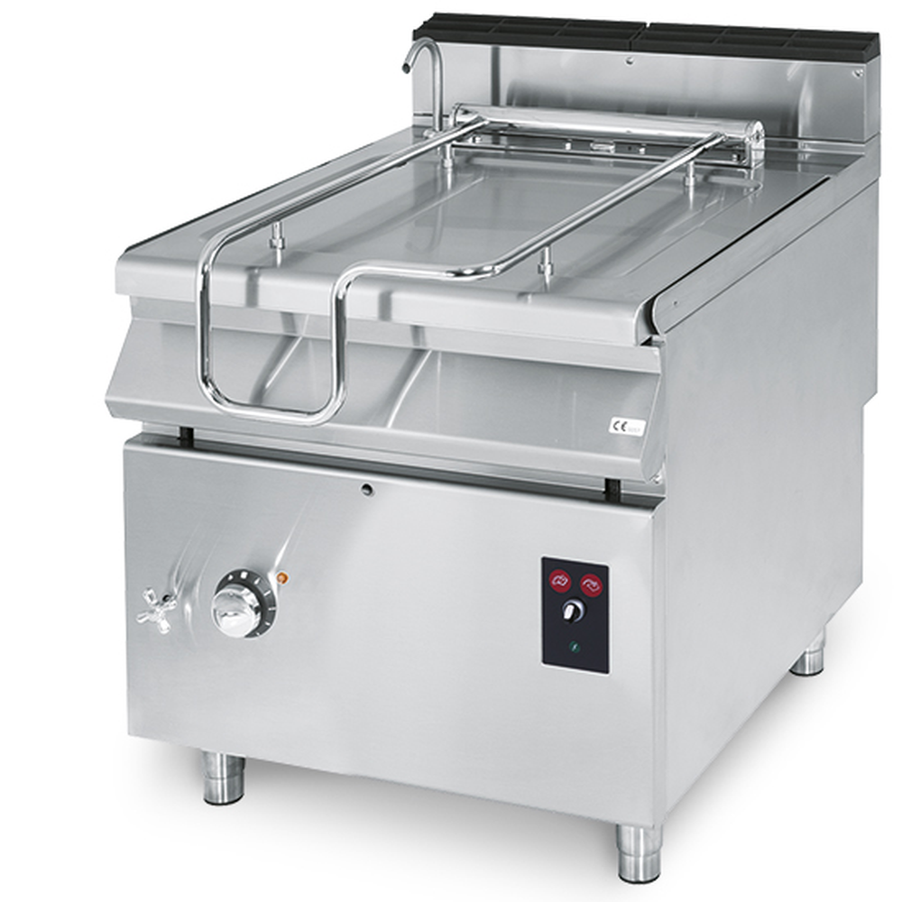 Virtus Elektro-Kippbratpfanne, Kapazität 60 Liter, Edelstahl-Becken, motorisiert
