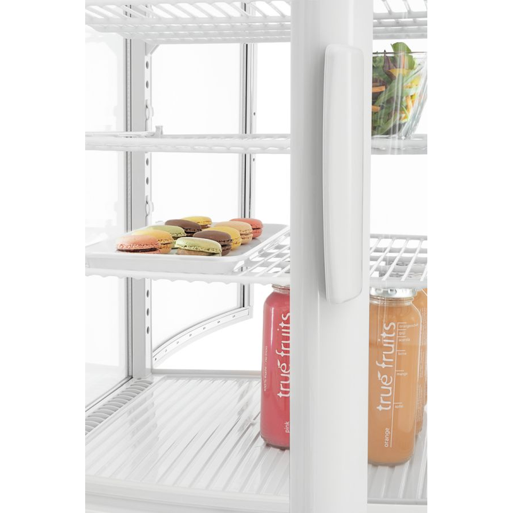 Bartscher Mini-Kühlvitrine 75L2T weiß
