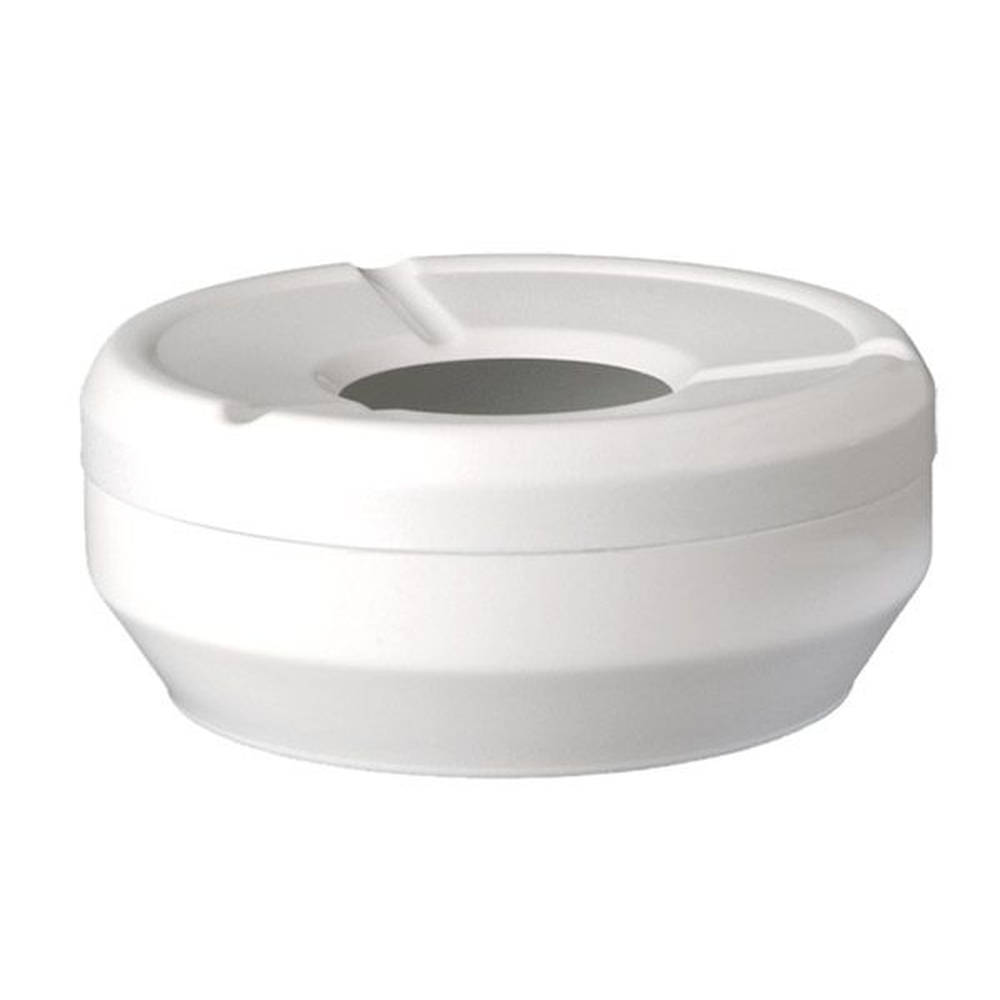 APS Wind-Aschenbecher -CASUAL- Ø 12 cm, H: 4,5 cm , Melamin, weiß