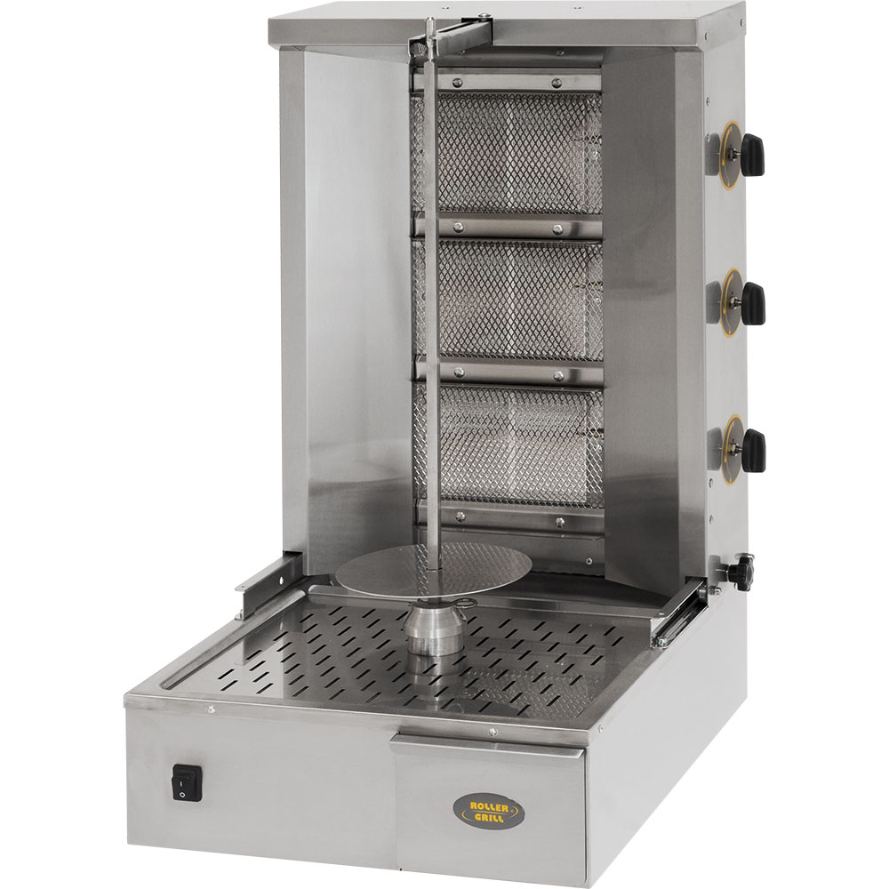 Stalgast ROLLER GRILL Gas-Gyrosgrill, Kapazität 25 kg, Abmessung 580 x 660 x 870