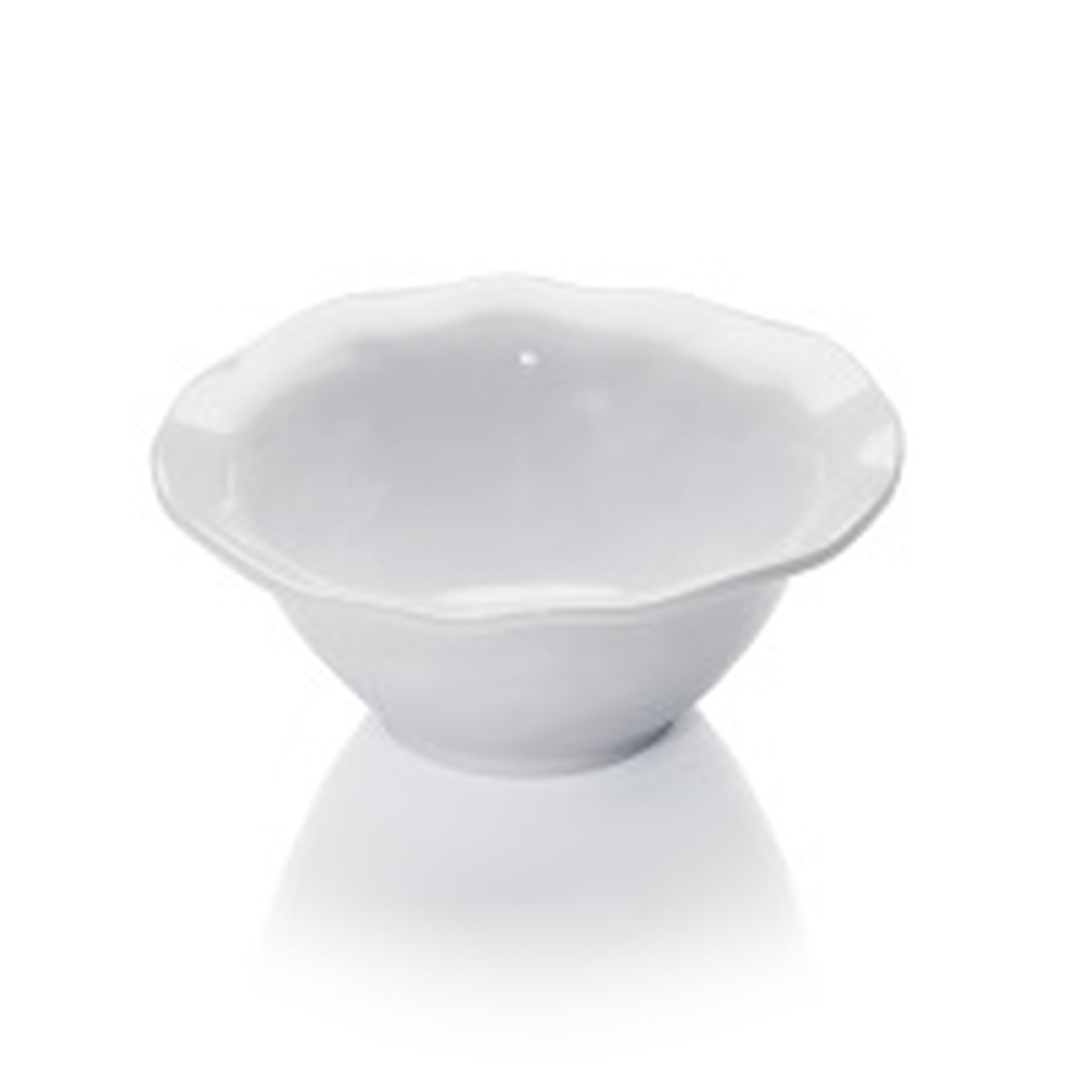 WAS Ruffle Round Schale, 0,35 ltr., Ø 16,5 cm, weiß, Melamin