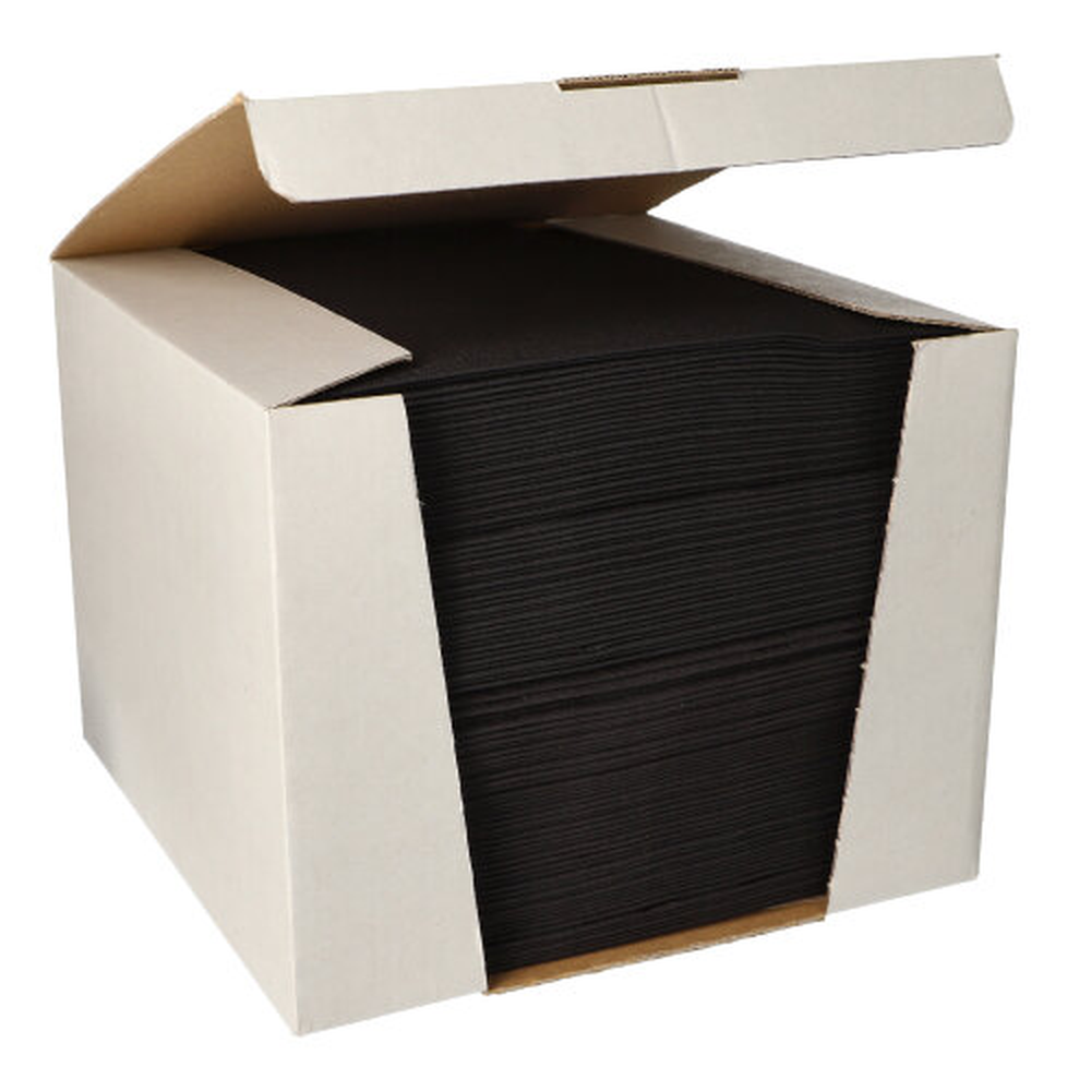 Papstar Servietten "ROYAL Collection" 1/4-Falz 40 cm x 40 cm tiefschwarz