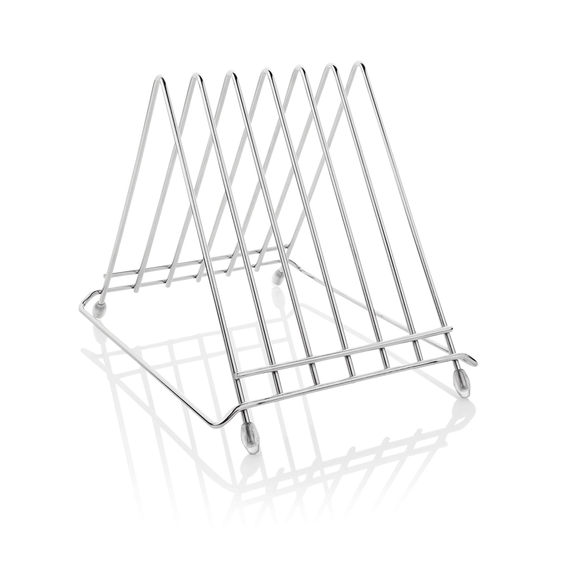 WAS Schneidbretthalter für 6 Bretter bis max. 2,8 cm, 34,5 x 26,5 x 27,5 cm, Chr