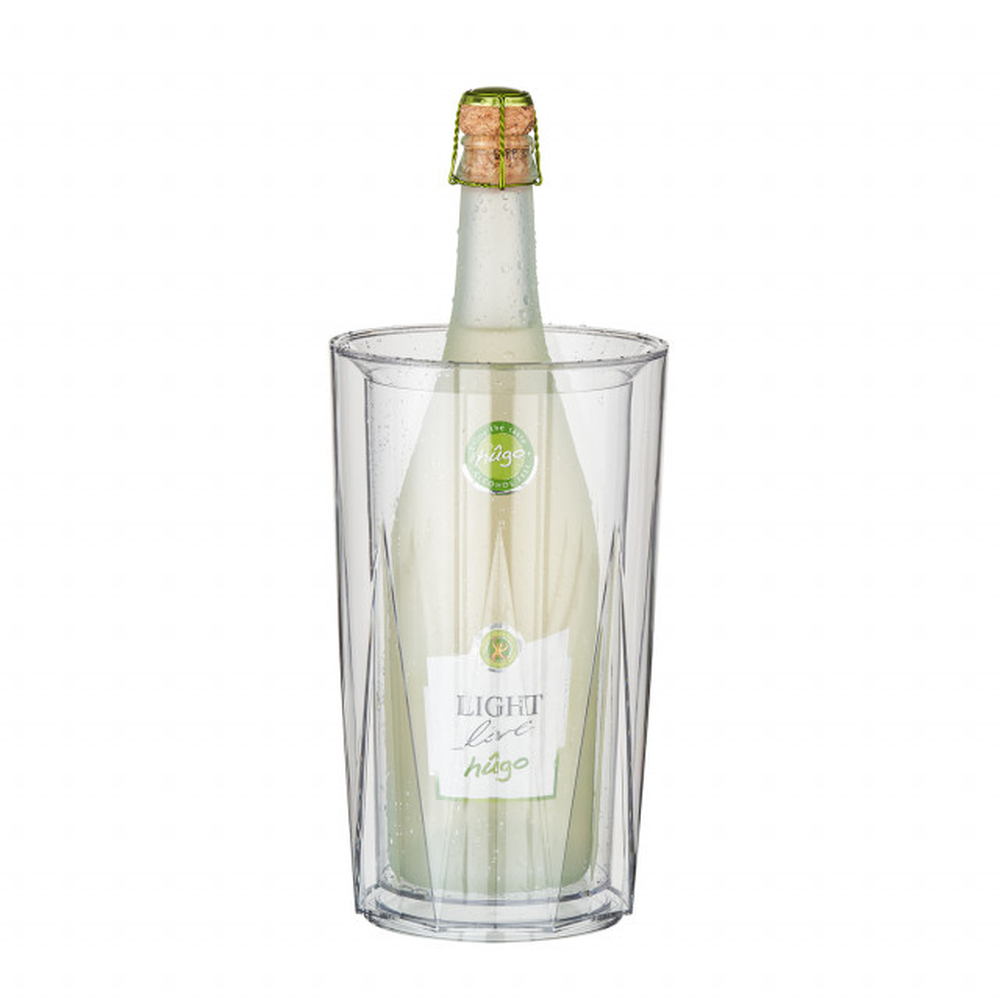 APS Flaschenkühler -CRYSTAL- Ø 13,5 / 10,5 cm, H: 23 cm , SAN, glasklar, doppelw