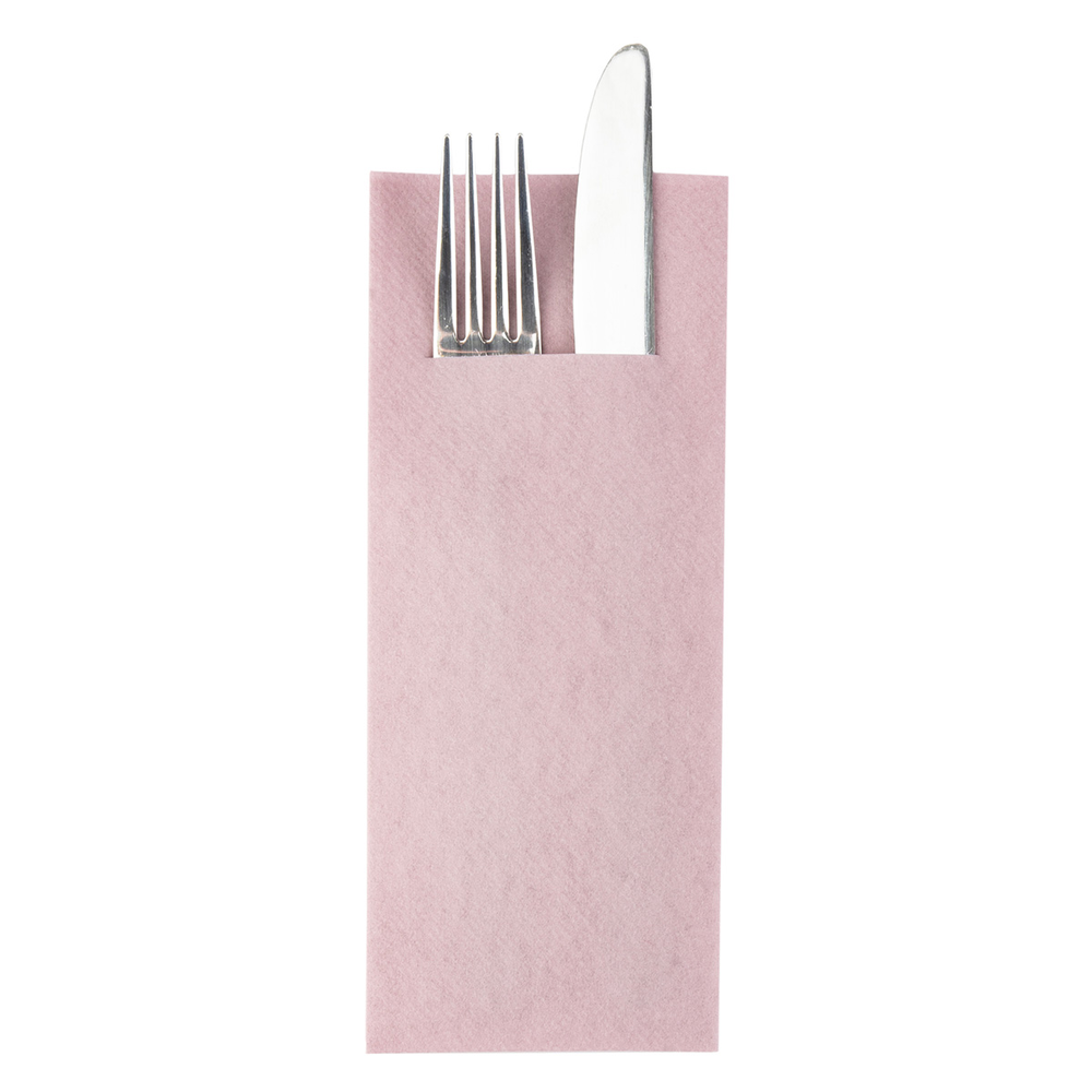 Mank Pocket-Napkins Basic altrosa 40 x 33 cm 1/8 Falz