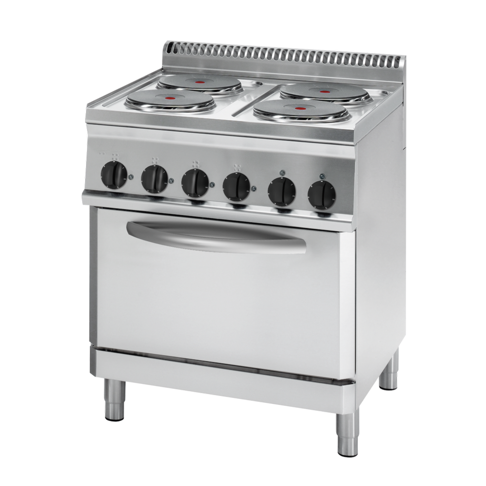 KBS Elektro-Herd 4 Platten Umluft-Elektro-Backofen