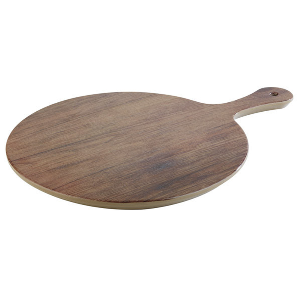 APS Tablett -OAK- Ø 30 cm, H: 1,5 cm , Melamin, Eichenoptik