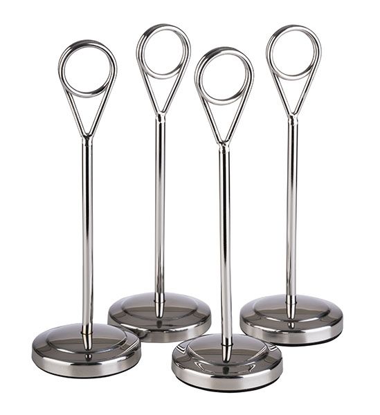 APS Kartenhalter, 4er Set Ø 5 cm, H: 15,5 cm