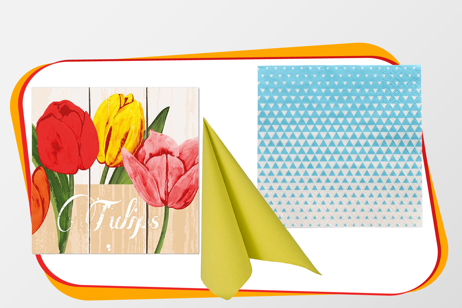 Tulpenbild, Deko-Holzplatte, Blumenmotiv, Karton-Dekopanel, Farbiger Druck
