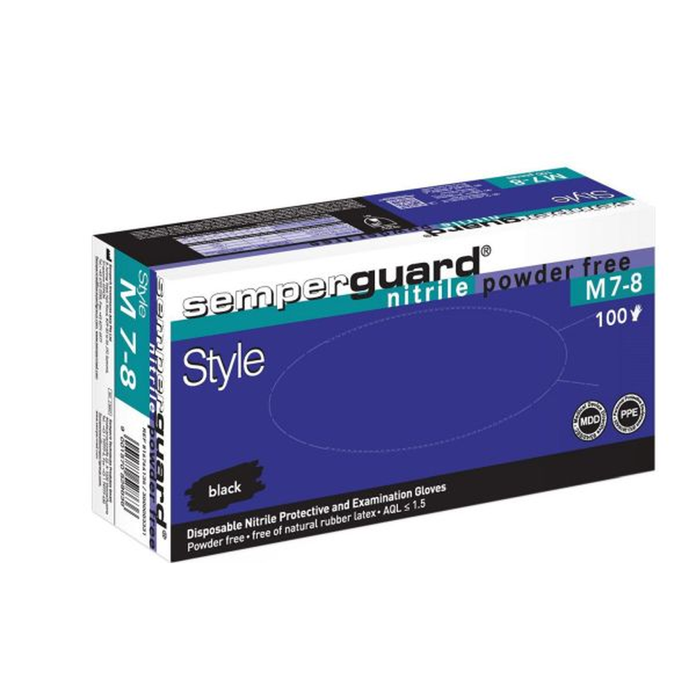AAV Semperguard Nitril Style Gr. S, schwarz