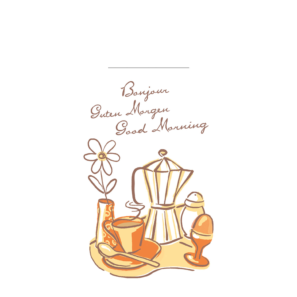 Mank Pocket-Napkins New Day 33 x 33 cm 1/8 Falz