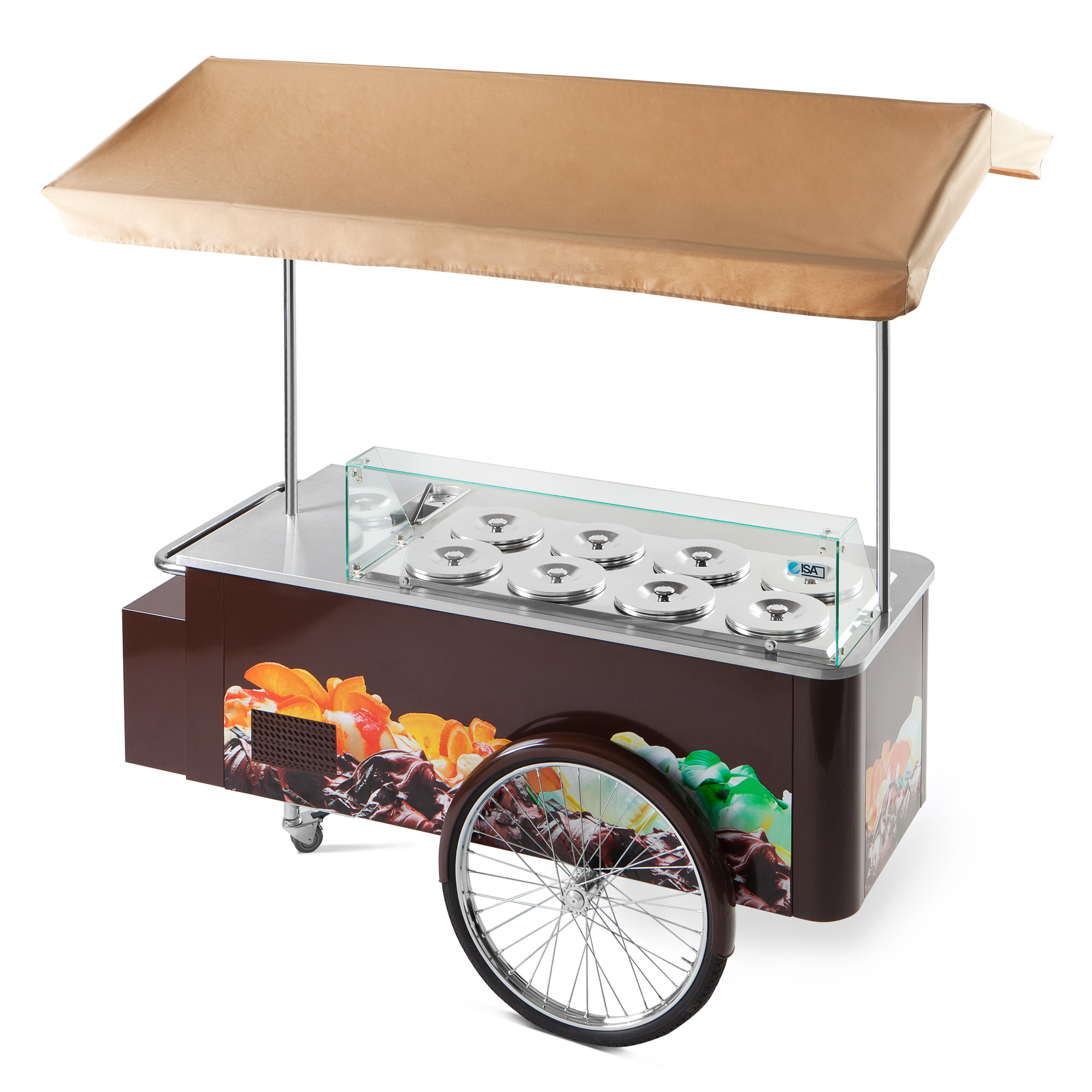 Nordcap Speiseeiswagen CARRETTINO CARAPINE WEISS