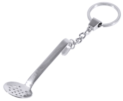 Contacto Schlüsselanhänger Schaumlöffel mit Kette und Ring