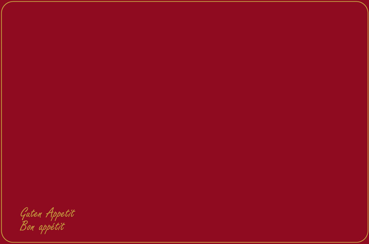 Duni Dunicel-Tischsets (Vesca Norm) 33 x 48 cm Guten Appetit bordeaux