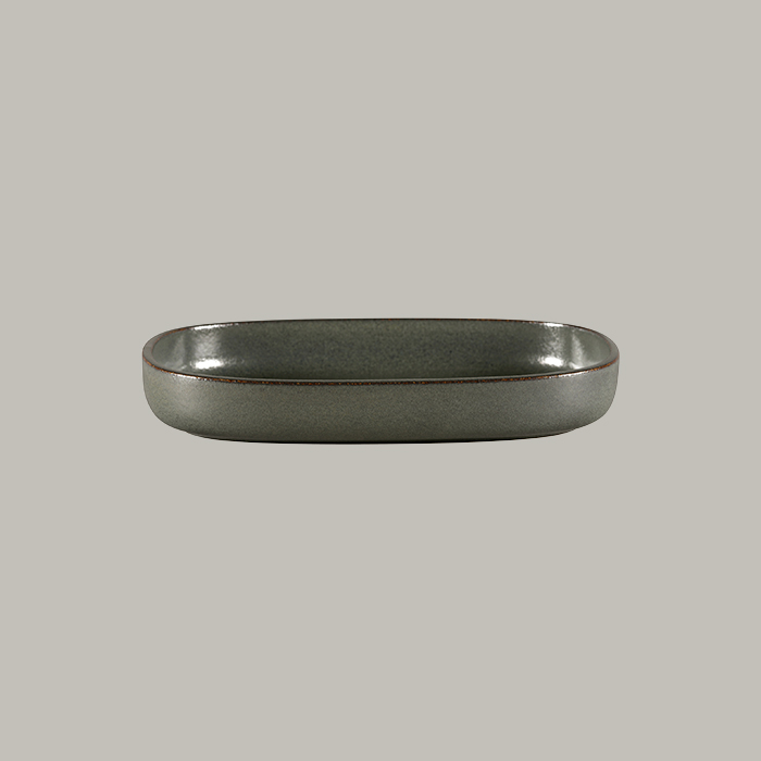 RAK Platte oval tief - caldera  Serie: Ease L 30 cm / W 20.4 cm / Ht. 4.5 cm / C