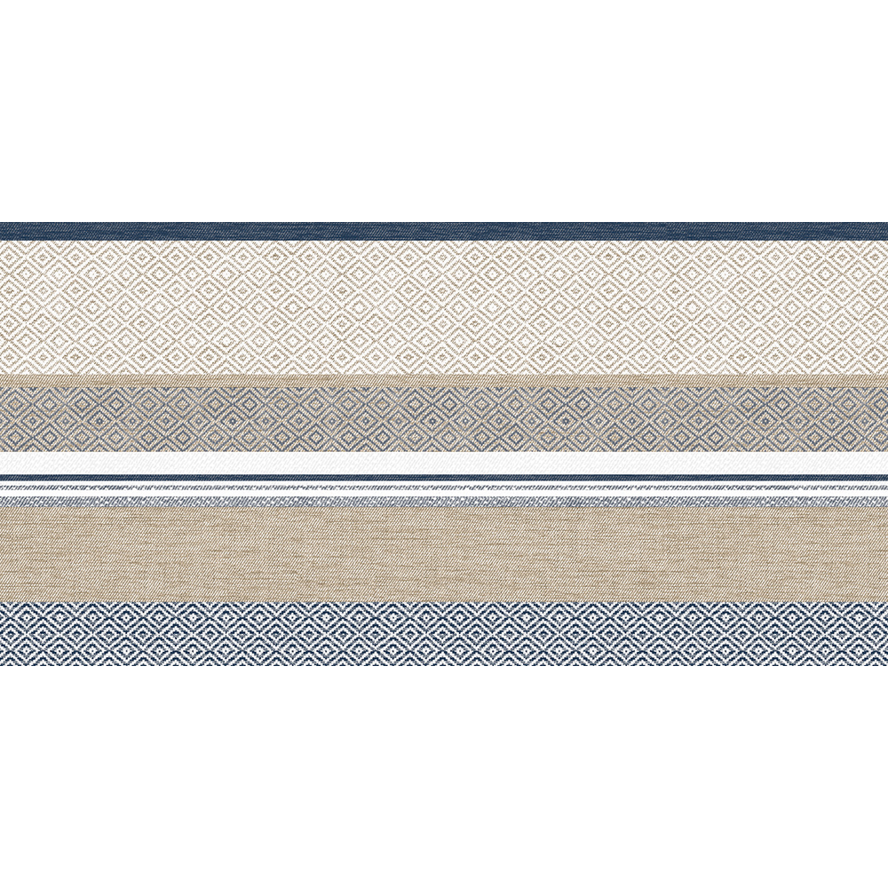 Mank Tischläufer Lagos beige-blau 40 cm x 24 m