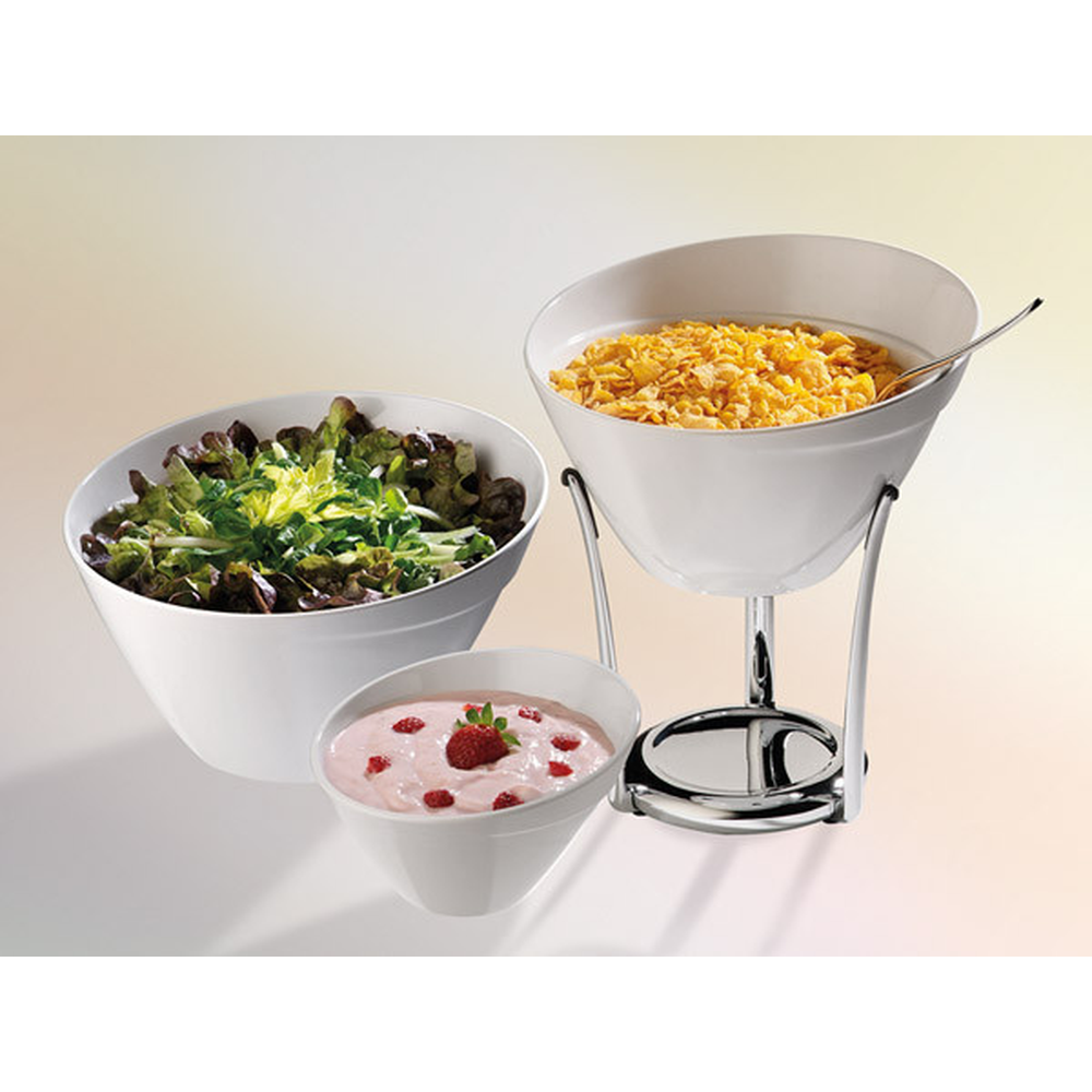 APS Schale -BALANCE- Ø 14,5 cm, H: 9 cm , Melamin, weiß, 0,4 Liter