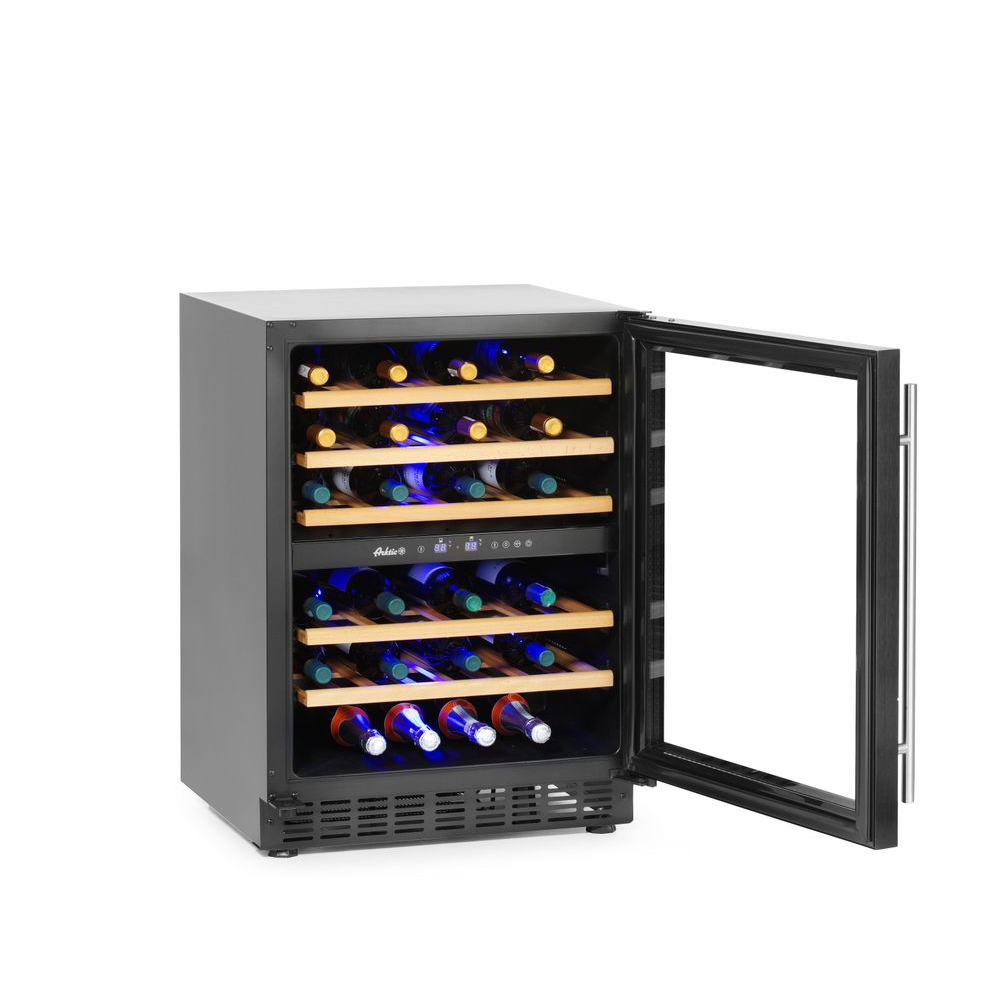 Hendi Weinkühlschrank, 2 Zonen, 46 Flaschen, Arktic, 133L, 220-240V/90W, 595x646