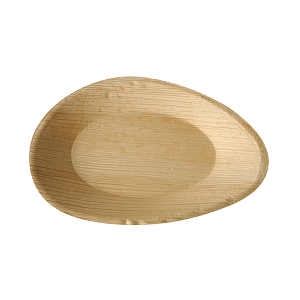 Papstar Teller, Palmblatt "pure" oval 26 cm x 17 cm x 2,5 cm