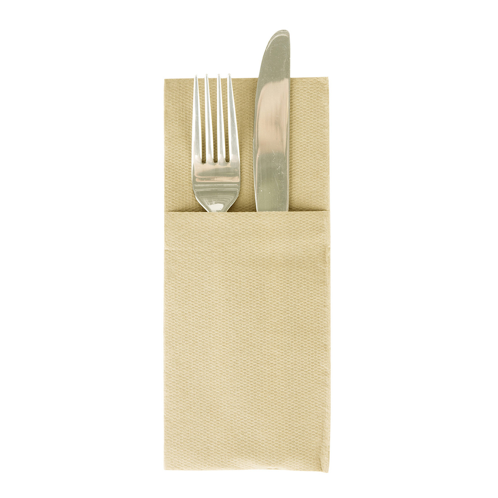 Mank Pocket-Fold-Napkins Basic sand 40 x 33 cm 1/8 Falz