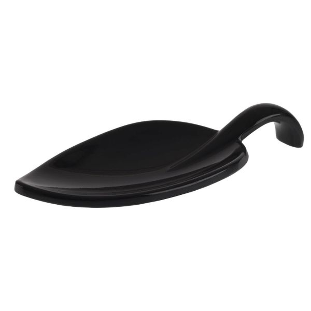 APS Fingerfood-Löffel -LEAF- 10 x 4,5 cm, H: 1,5 cm , Melamin, schwarz