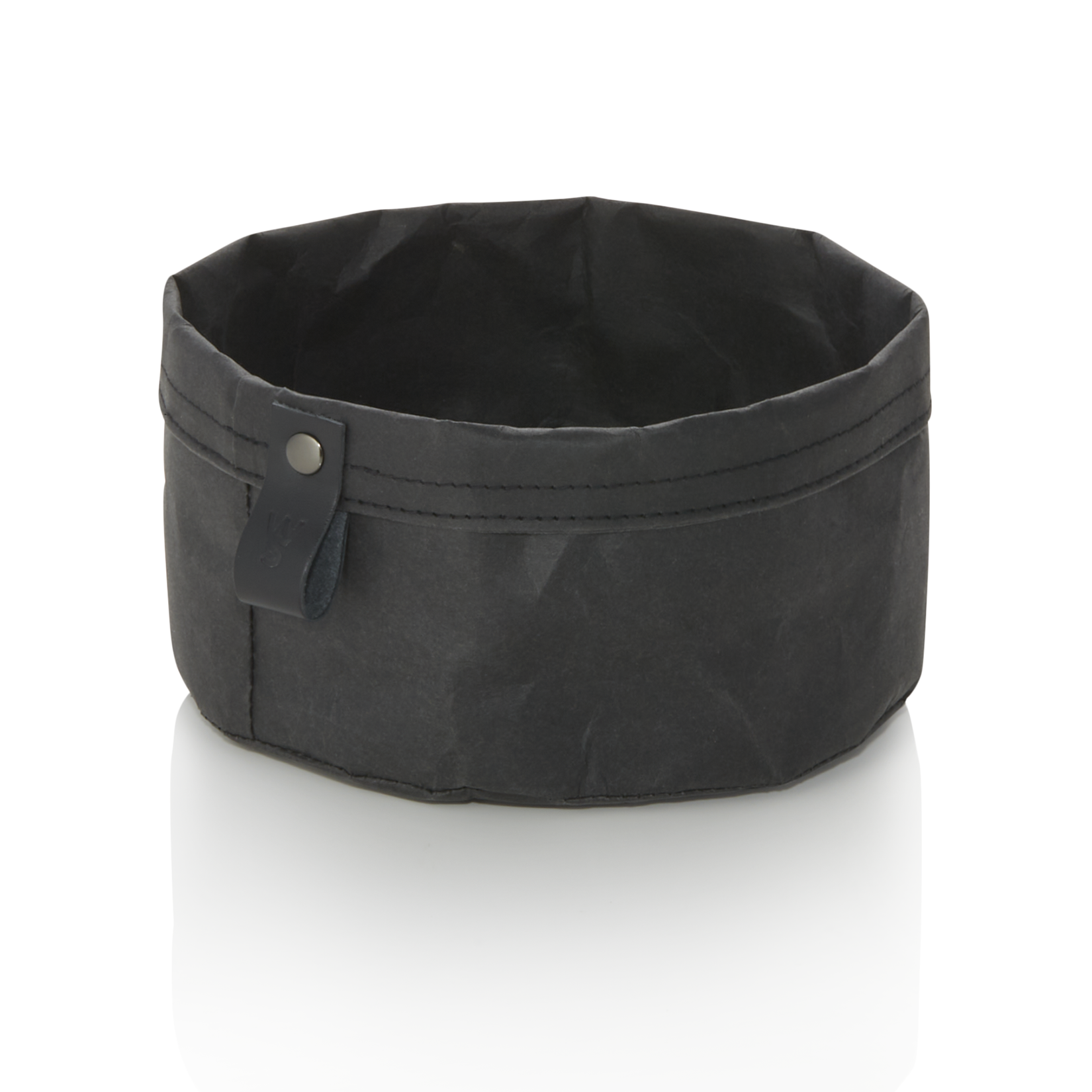 WAS Brottasche CRAFT & CRUMBLE, Ø 17 cm, Höhe 11 cm, schwarz, Kraft Paper