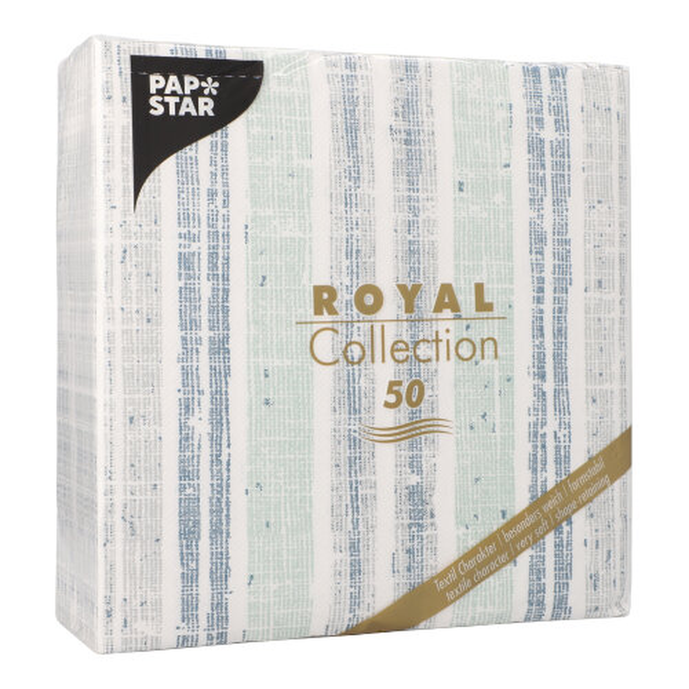 PAPSTAR Servietten ROYAL Collection 1/4-Falz 40 cm x 40 cm dunkelblau Str