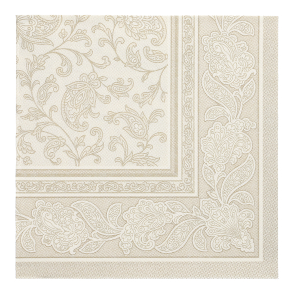 PAPSTAR Servietten ROYAL Collection 1/4-Falz 40 cm x 40 cm champagner Orn