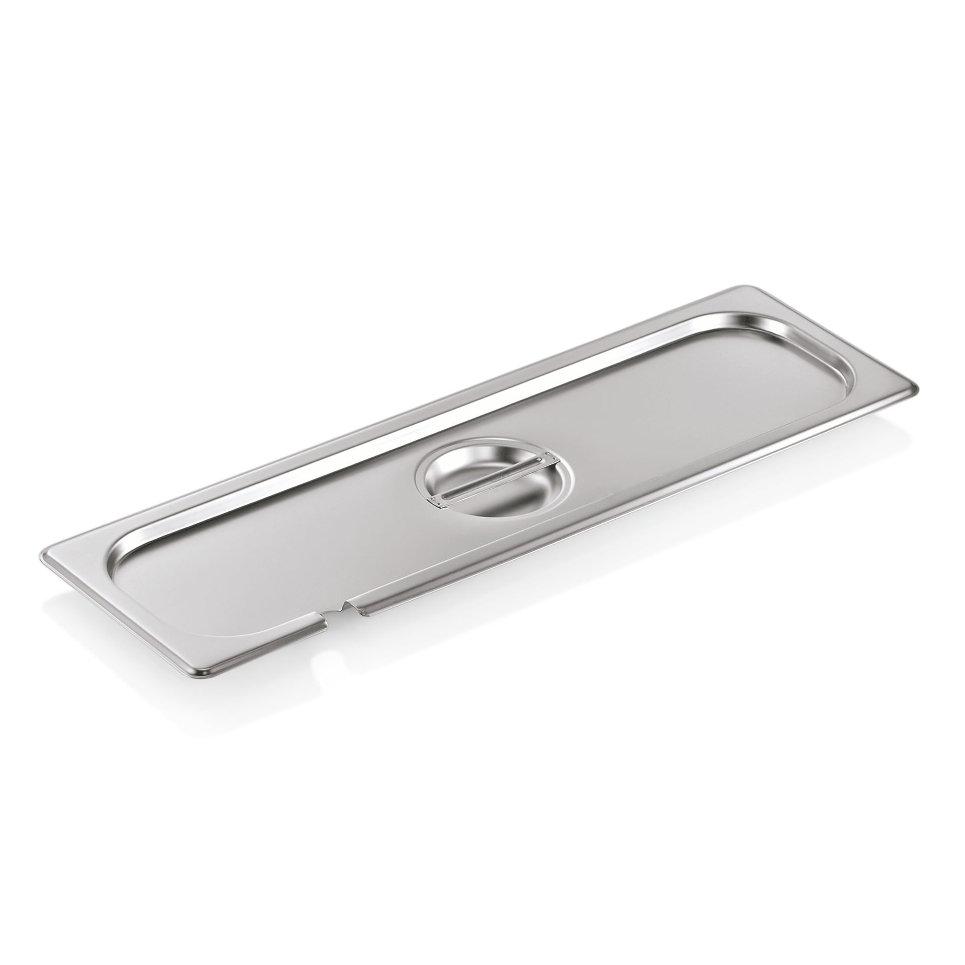 WAS GN Deckel GN SELECT 2/4, mit Löffelaussparung, Chromnickelstahl 18/8