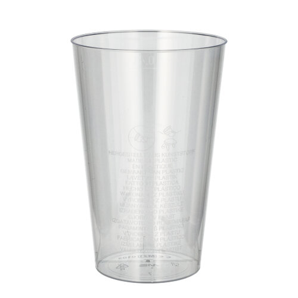 Papstar Trinkbecher, PS 0,4 l Ø 9 cm · 13 cm glasklar
