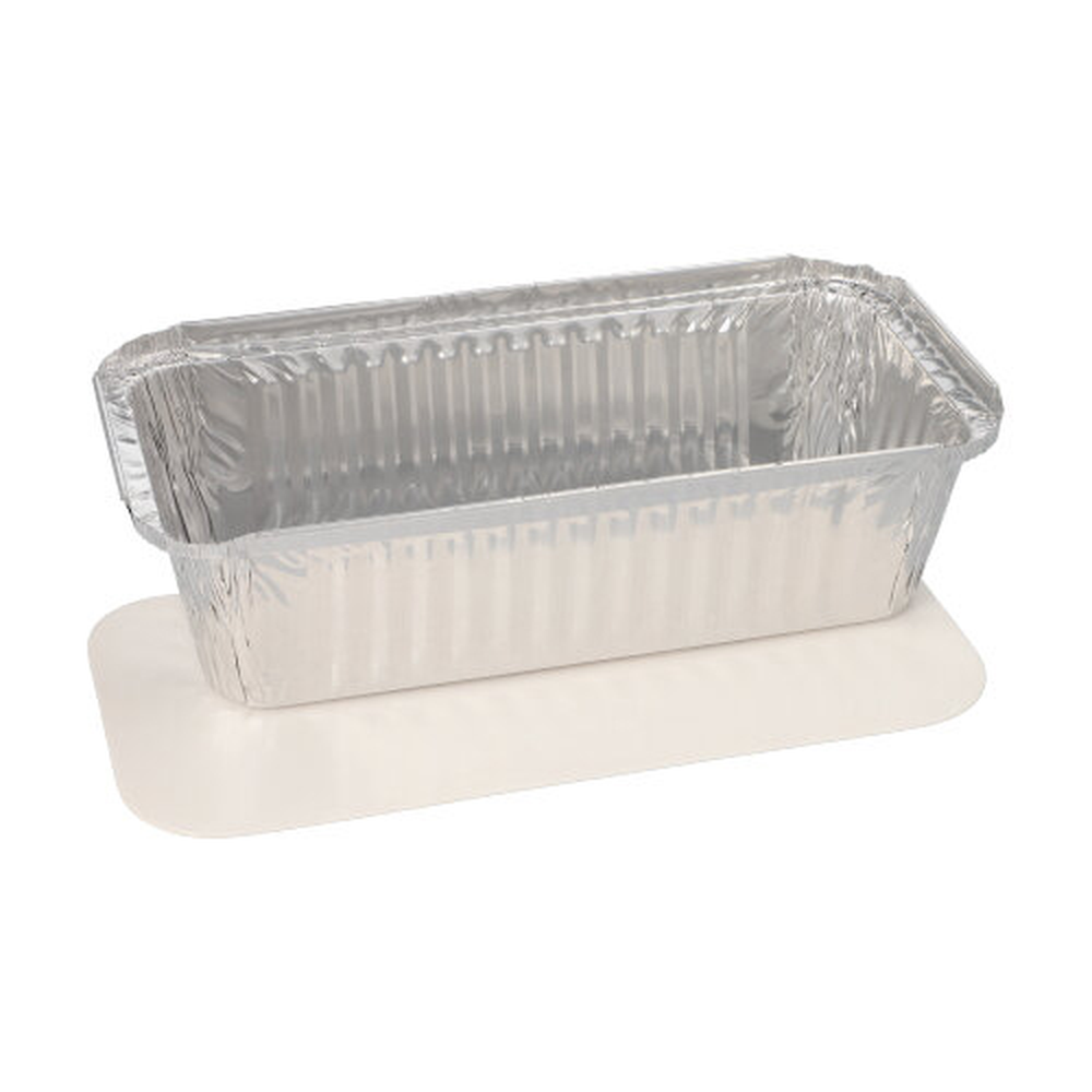PAPSTAR Schalen, Alu + Einlegedeckel, PE-beschichtet eckig 1 l 5,4 cm x 11 cm