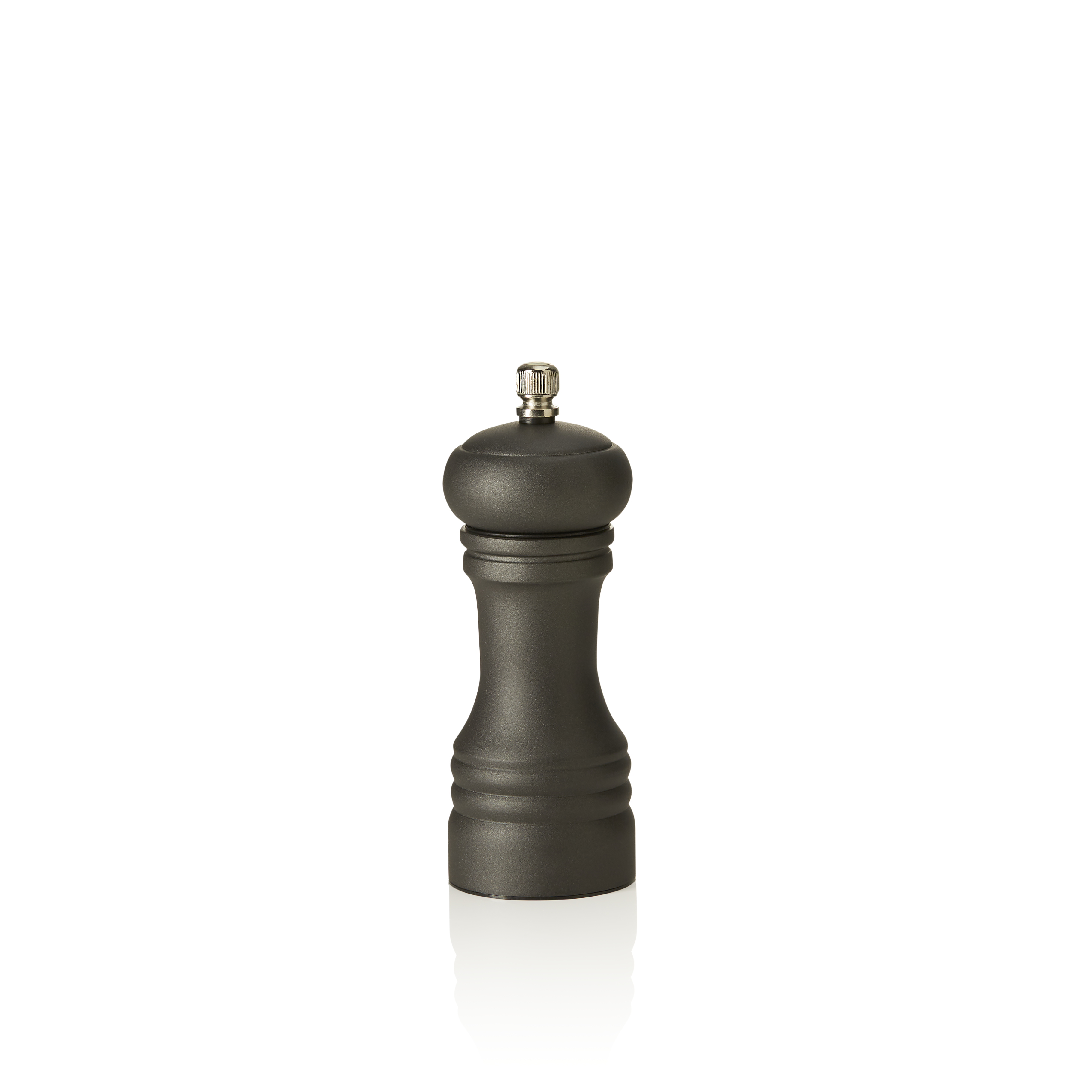 WAS Salzmühle Metal mit Edelstahl Mahlwerk, Höhe 15 cm, Edelstahl