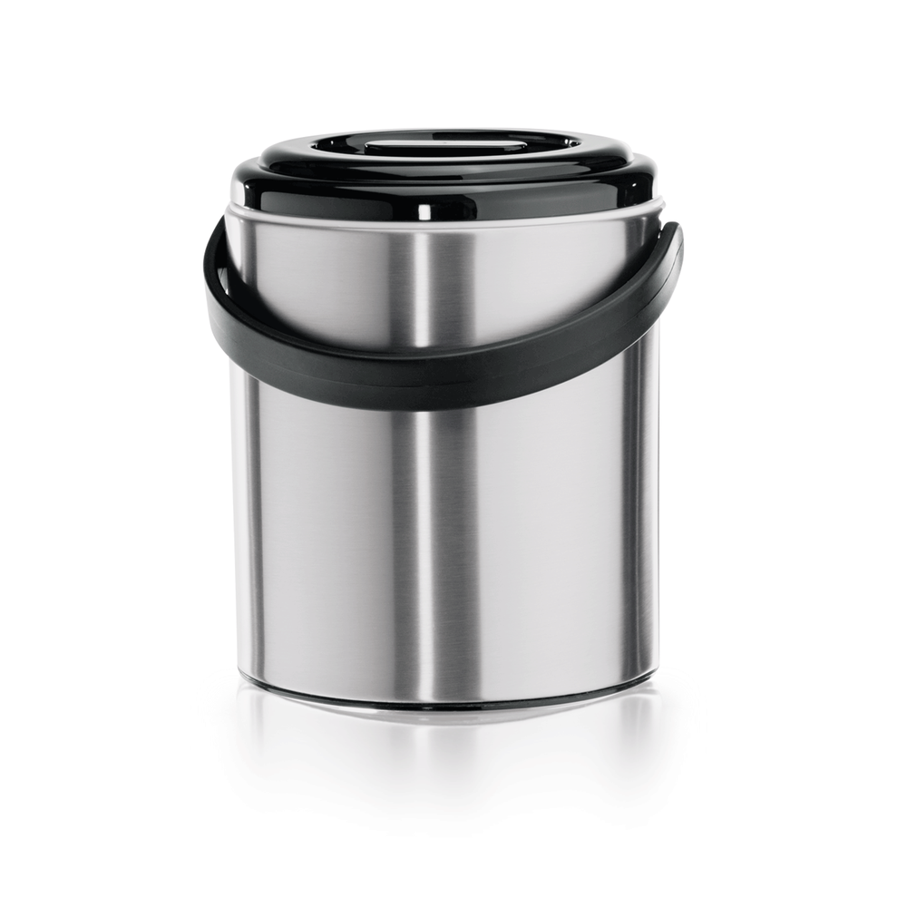 WAS Eiseimer-Set mit Zange, Ø 15 cm, Höhe 20,5 cm, 2,2 ltr., Edelstahl, Kunststo