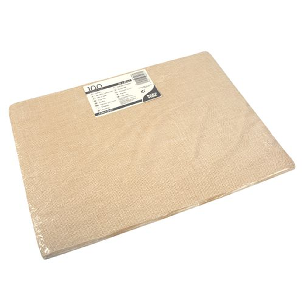 Papstar Tischsets, Papier 30 cm x 40 cm sand "Cotton Style"