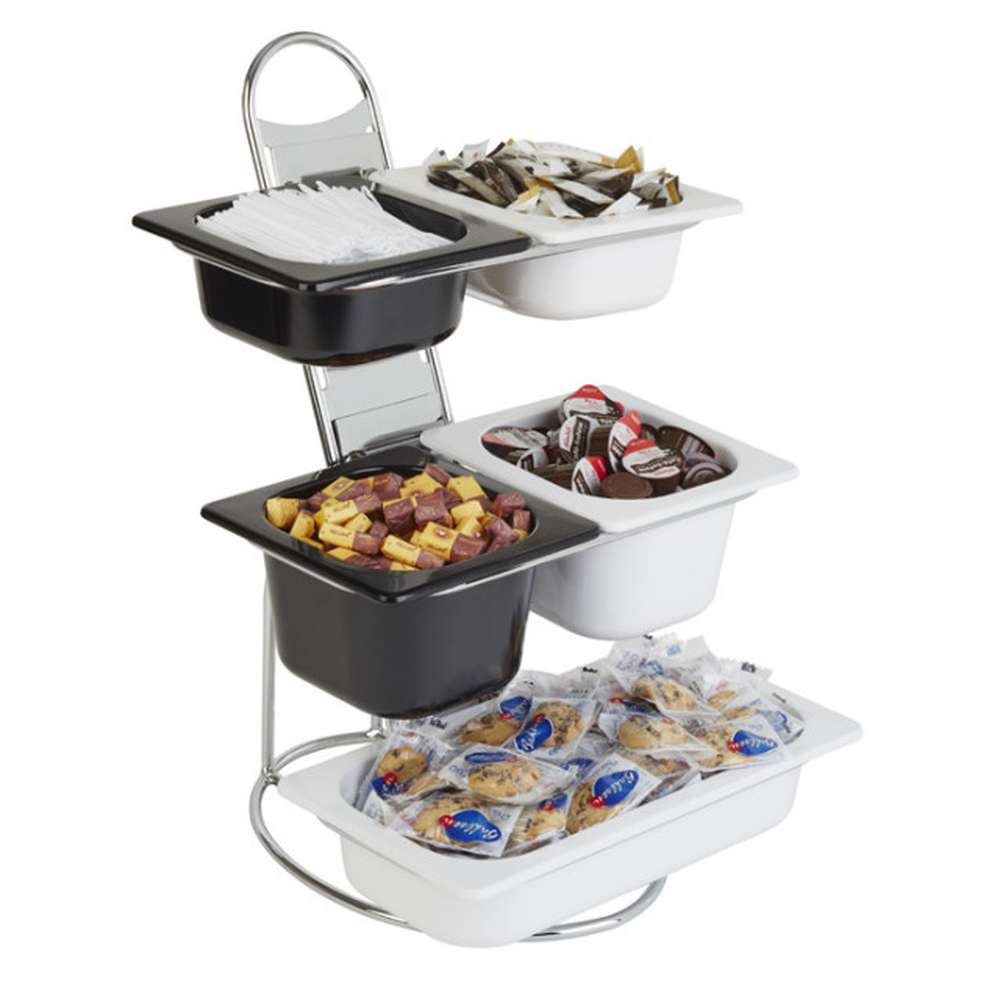 APS Buffet-Leiter -LITTLE GN- 31,5 x 32 cm, H: 48 cm , Metall, verchromt