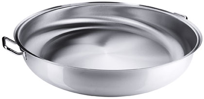 Contacto Paellapfanne 80 cm, Edelstahl nicht induktionsgeeignet