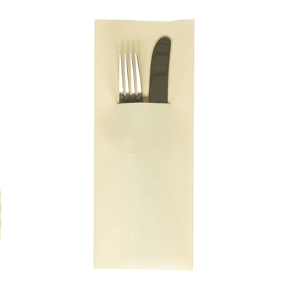 Mank Pocket-Napkins Basic creme 48 x 40 cm 1/8 Falz
