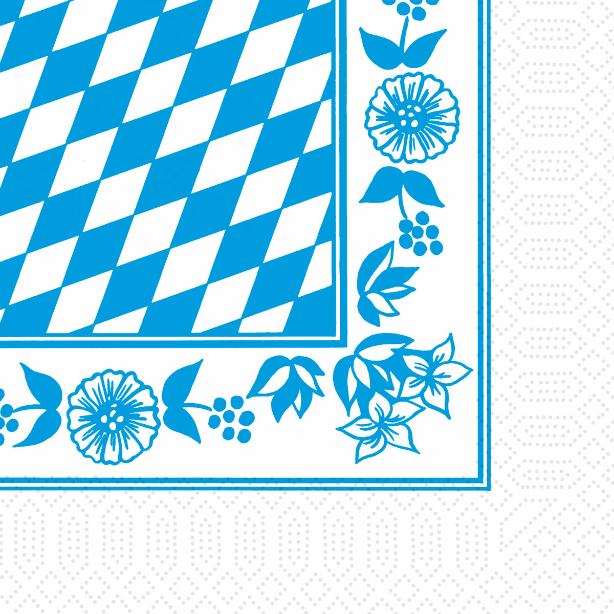 Duni Zelltuchservietten 33 x 33 cm 3-lagig 1/4 Falz Bayer. Raute