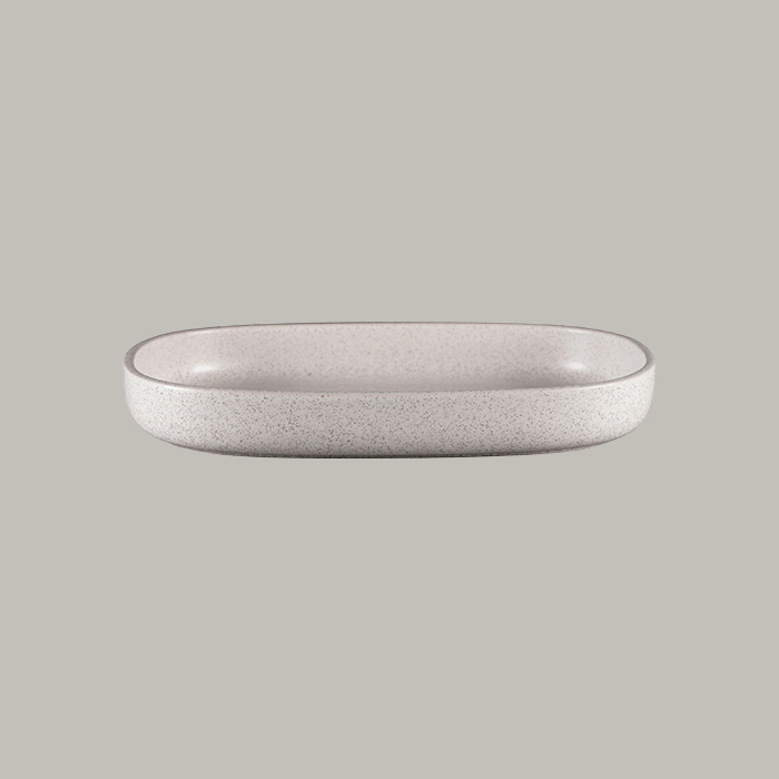  RAK Platte oval tief - clay Länge: 33.2 cm / Breite: 23.2 cm / Höhe : 4.5 cm / 