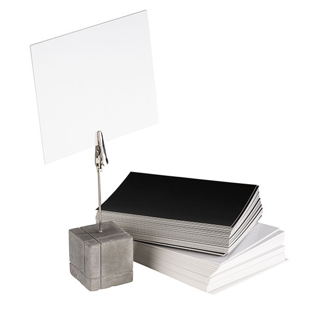 APS Kartenhalter, 4er Set 3 x 3 cm, H: 12 cm