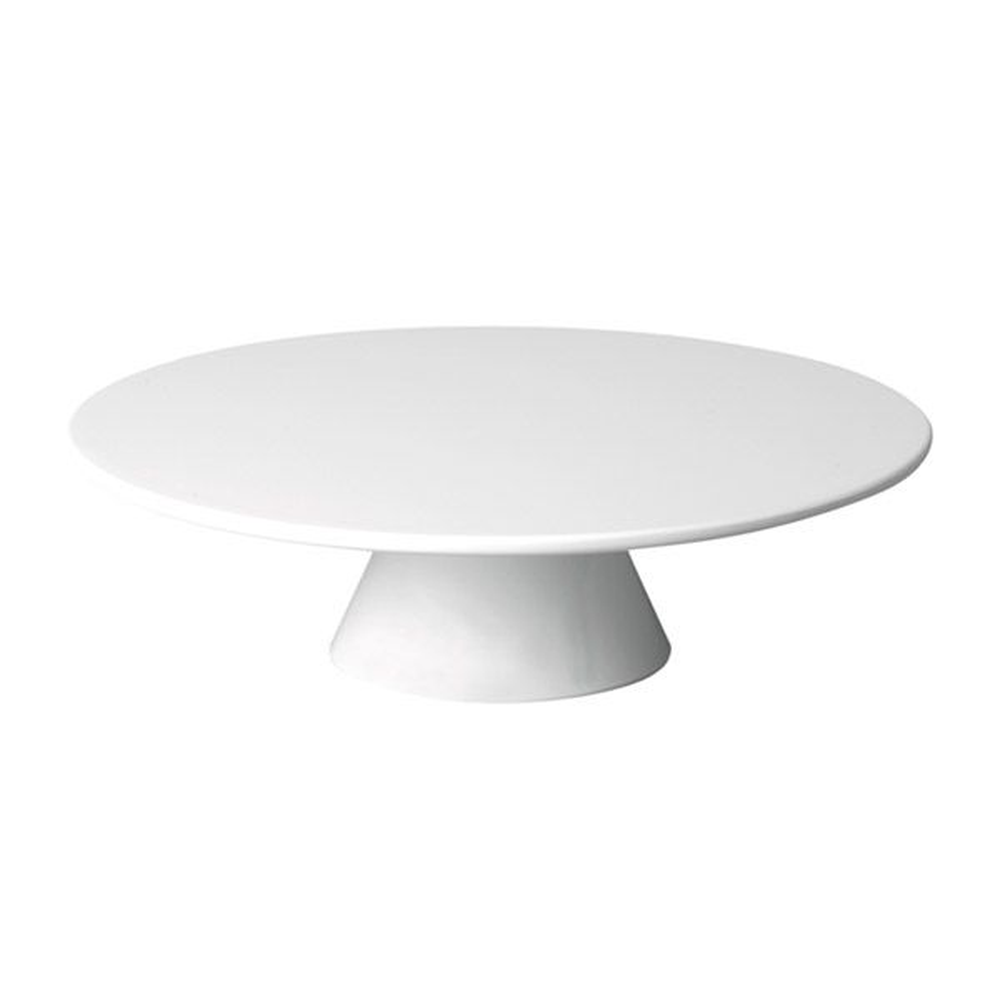 APS Servier- und Tortenplatte Ø 31 cm, H: 8 cm , Melamin, weiß