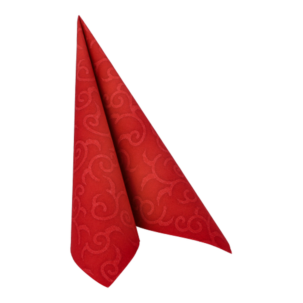 Papstar Servietten "ROYAL Collection" 1/4-Falz 40 cm x 40 cm bordeaux "Casali"