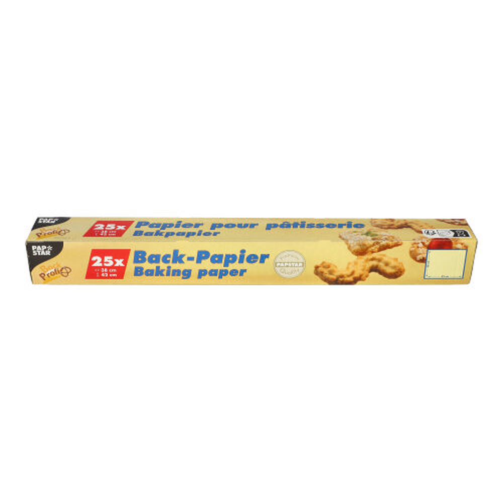 Papstar Blatt Backpapierzuschnitte 38 cm x 42 cm braun in Faltschachtel