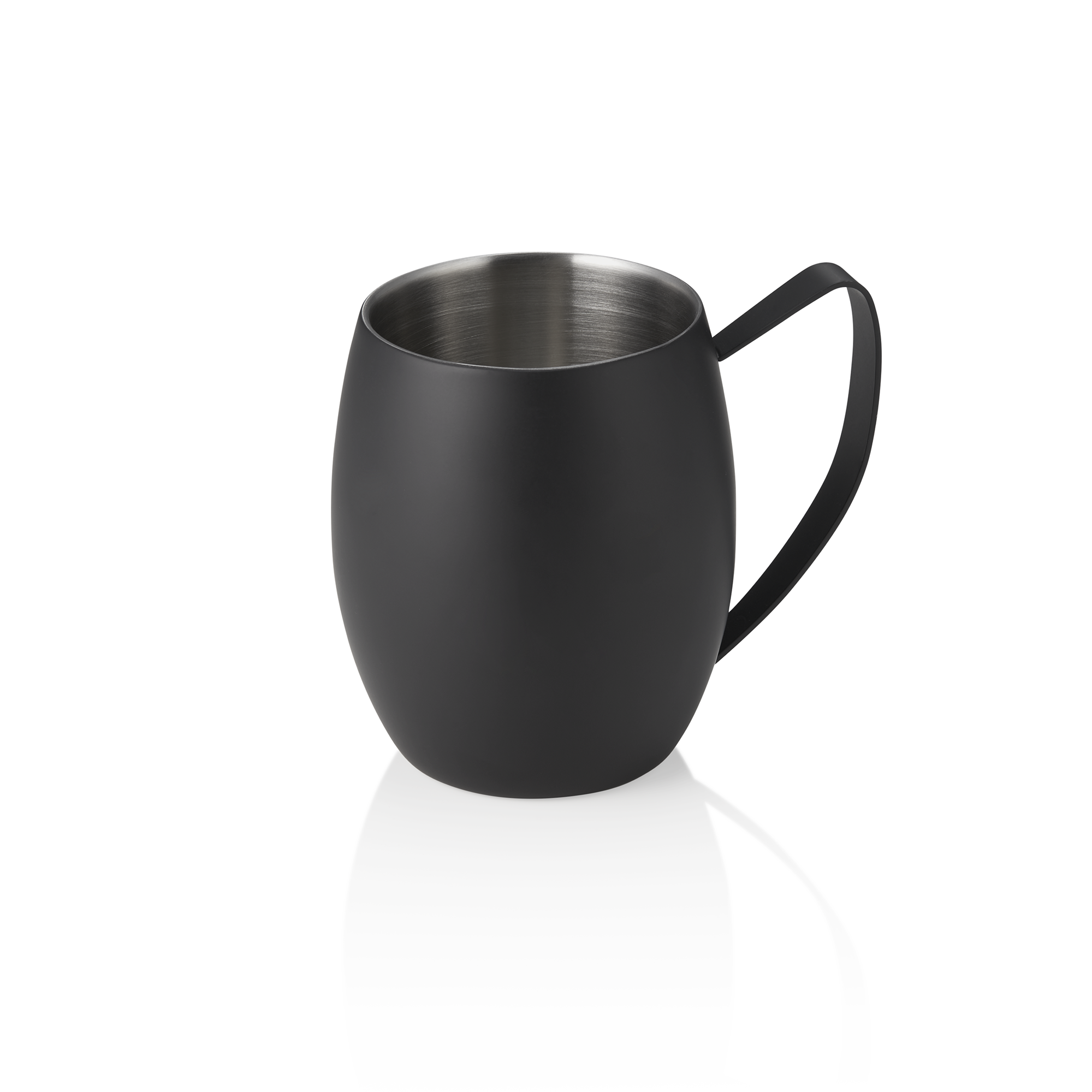 WAS Moscow Mule NOCTURN, 0,38 ltr., Ø 10 cm, Höhe 11,5 cm, schwarz matt, doppelw