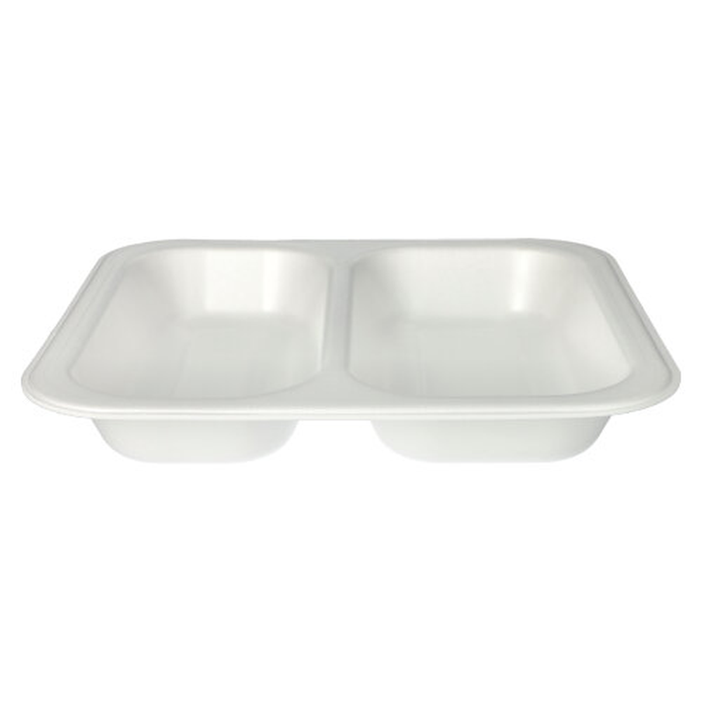 PAPSTAR Siegelschalen, XPS 2-geteilt 1250 ml 4,2 cm x 24,5 cm x 26,5 cm weiss